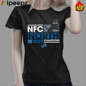 Fanatics Branded Black Detroit Lions 2023 NFC North Division Champions Big & Tall Shirt 3