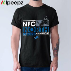 Fanatics Branded Black Detroit Lions 2023 NFC North Division Champions Big & Tall Shirt