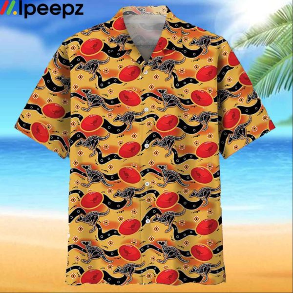 Football Lover Aboriginal Pattern Hawaiian Shirt