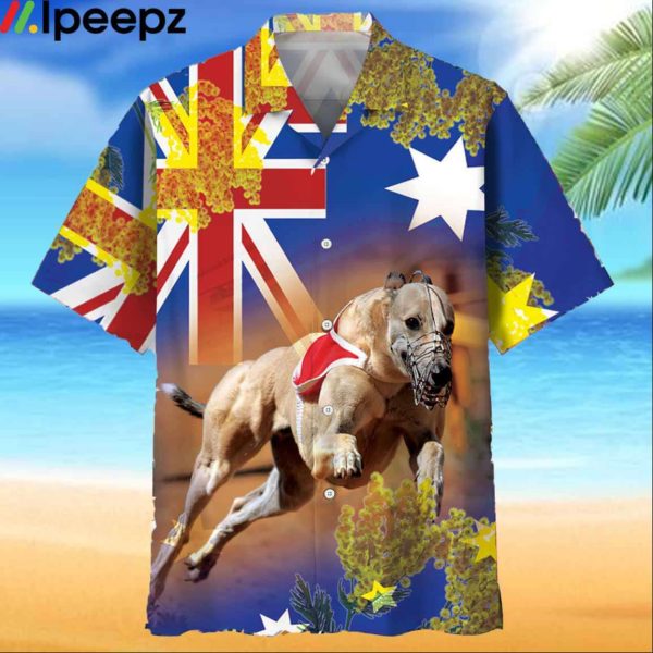Greyhound Dog Racing Hawaiian Shirt