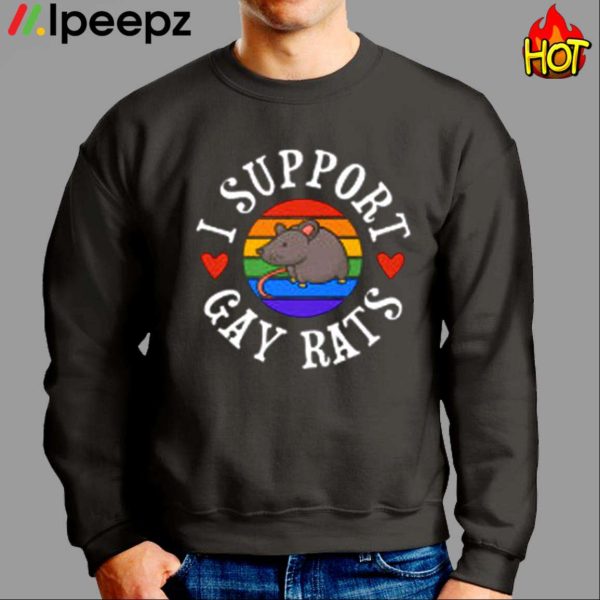 I Support Gay Rats Lgbtq Ally Pun Joke Parade Shirt