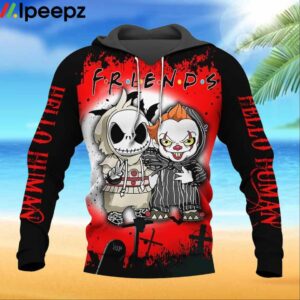 Jack Skellington Skull Friends Over Print 3d Zip Hoodie