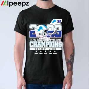 Lions 2023 NFC North Division Champions Shirt