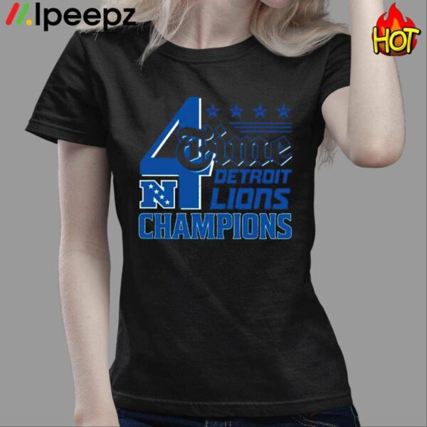 Lions 4 Time North Division Champions Shirt
