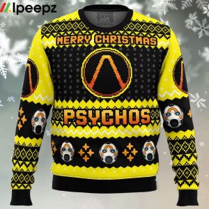 Merry Christmas Psychos Borderlands Ugly Christmas Sweater