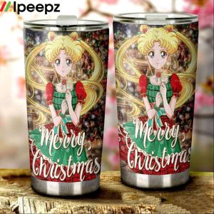 Merry Christmas Sailor Moon Tumbler Cup Custom Accessories