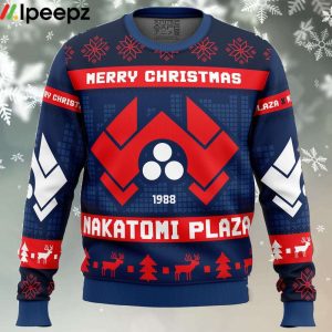 Nakatomi Plaza Die Hard Ugly Christmas Sweater