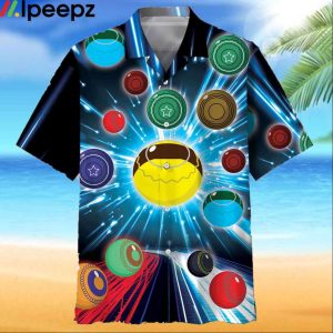 Neon Galaxy Lawn Bowl Hawaiian Shirt