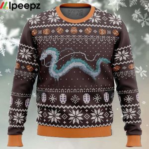 Studio Ghibli Spirits Ugly Christmas Sweater