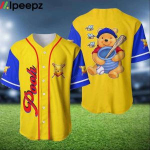 Winnie The Pooh Personalized 3d Baseball Jersey