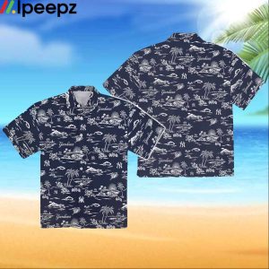 Yankees Palm Tree Hawaiian Shirt