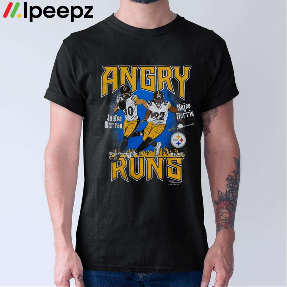 Angry Runs Steelers Warren And Harris Shirt