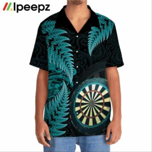 Dart Polynesian Blue Happiness Hawaiian Shirt