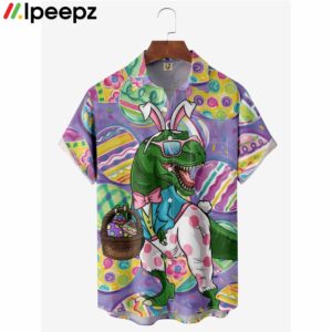 Dinosaurs Have Pouches For Easter Eggs Hawaiian Shirt