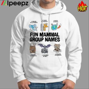 Fun Mammal Group Names Shirt