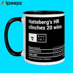 Greatest Athletics Plays Hatteberg's HR clinches 20 wins Mug