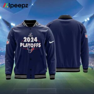 Personalized Play offs Texans Baseball Jacket 2023 2024