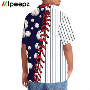 Stripes Baseball Hawaiian Shirt