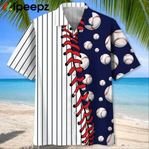 Stripes Baseball Hawaiian Shirt