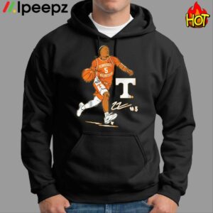 Tennessee Basketball Zakai Zeigler Superstar Pose Shirt 1 1