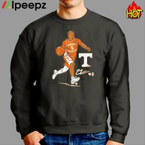 Tennessee Basketball Zakai Zeigler Superstar Pose Shirt 2 1
