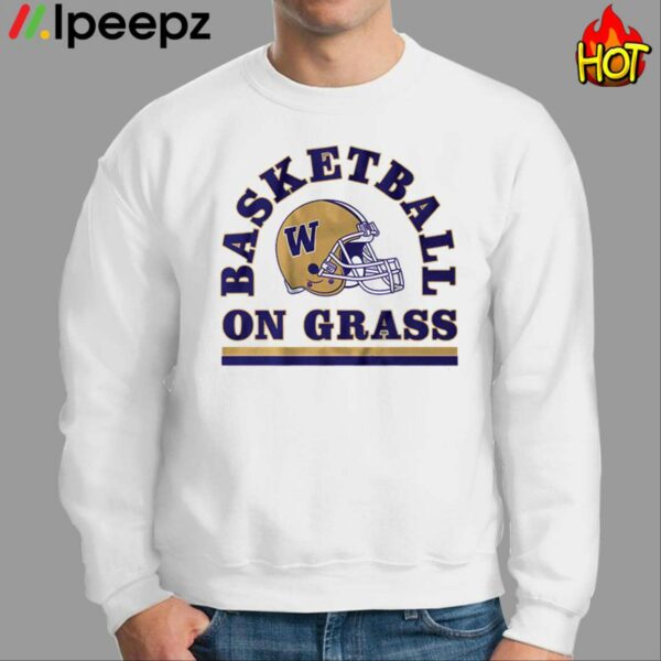 Washington Football Basketball On Grass Shirt