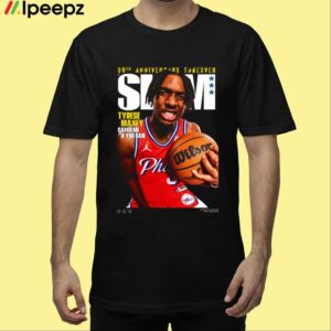 30th Anniversary Takedver Slam Tyrese Maxey Catch Me If You Can Shirt