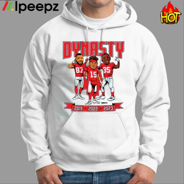 Chiefs Dynasty Caricatures World Champs Shirt