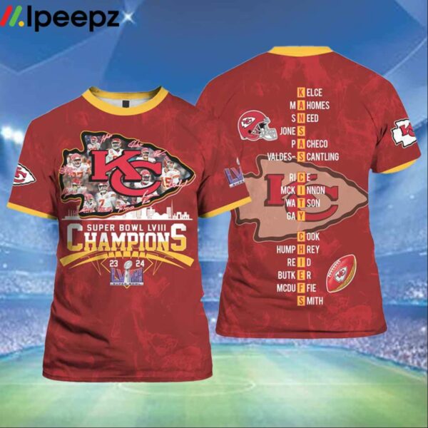 Chiefs Super Bowl LVIII Champions 2024 Shirt