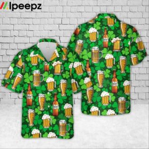 Irish St Patricks Day Beer Hawaiian Shirt
