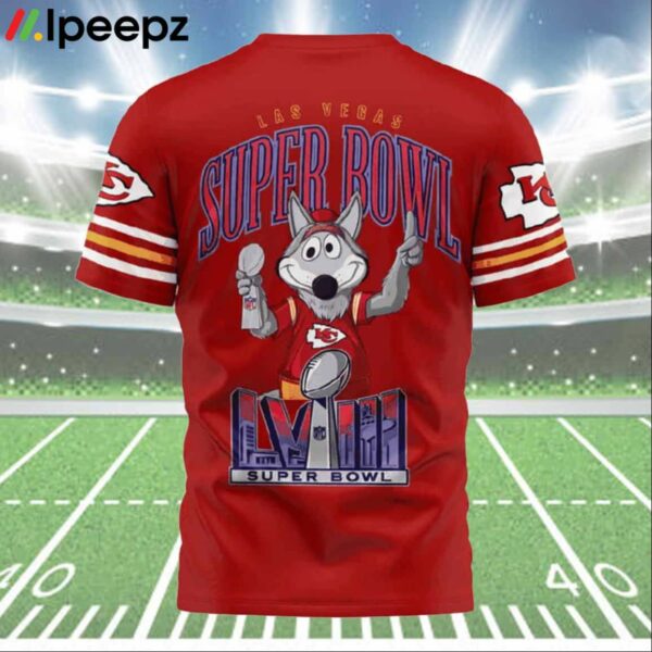 KC Chiefs Las Vegas Super Bowl LVIII 2024 All Over Print Shirt