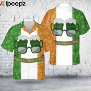 Kiss Me Im Irish Happy St Patricks Day Beer Hawaiian Shirt