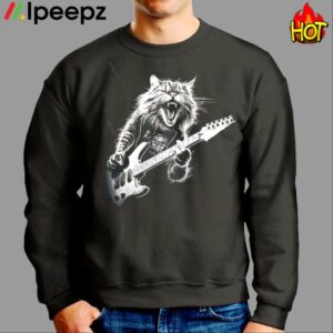 Rock Cat Playing Guitar Shirt