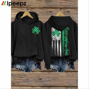 Shenanigans St Patricks Day Print Casual Hoodie