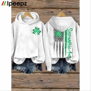 Shenanigans St Patricks Day Print Casual Hoodie