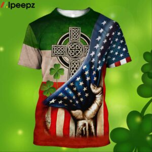 St Patricks Day American Flag 3D Shirt