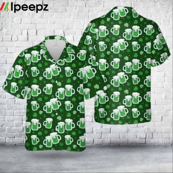 St Patricks Day Irish Beer Hawaiian Shirt