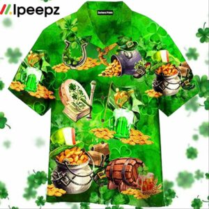 St Patricks Day Short Sleeve Hawaiian Shirt