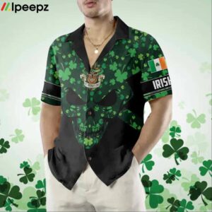 St Patricks Day Skull Hawaiian Shirt