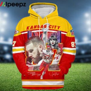 Taylor Travis Kelce Signature Chiefs Super Bowl LVIII Hoodie