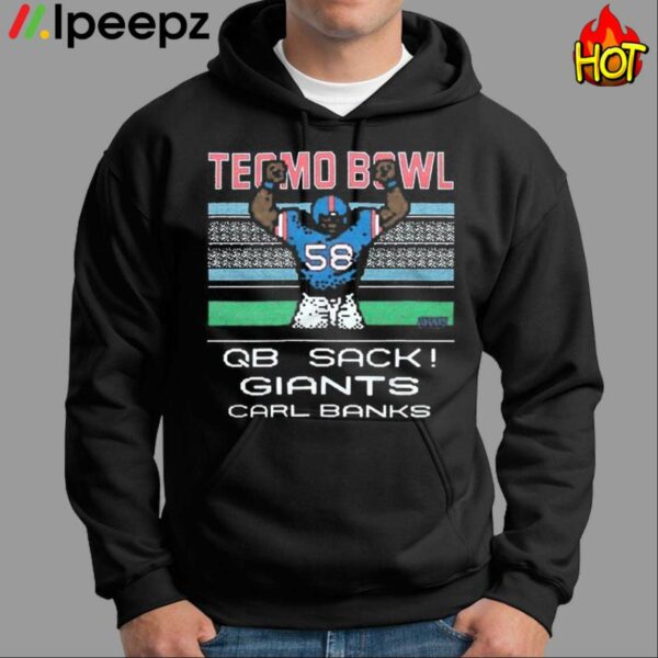Tecmo Bowl Giants Carl Banks Shirt