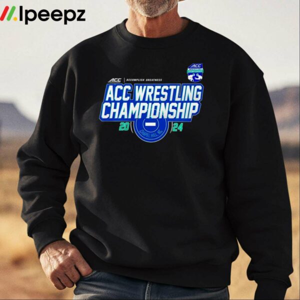 2024 Acc Wrestling Championships Chapel Hill Nc Logo Shirt