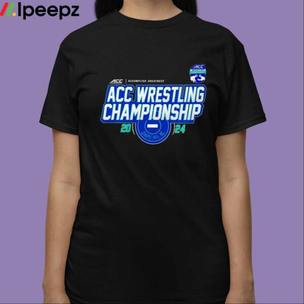 2024 Acc Wrestling Championships Chapel Hill Nc Logo Shirt