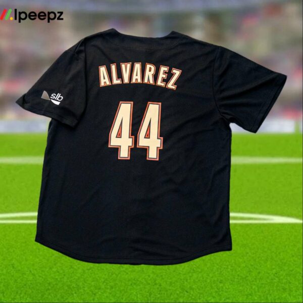 Astros Alvarez 00s Black Replica Jersey 2024 Giveaway