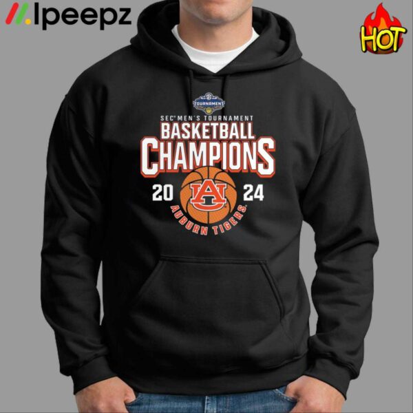 Auburn 2024 SEC Mens Basketball Conference Tournament Champions Shirt