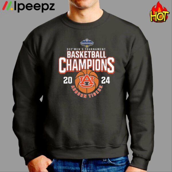 Auburn Tigers 2024 SEC Mens Basketball Conference Tournament Champions Shirt
