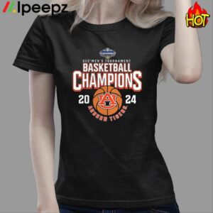 Auburn Tigers 2024 SEC Men's Basketball Conference Tournament Champions Shirt