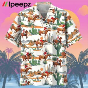 Desert Horse Polo Sport Hawaiian Shirt