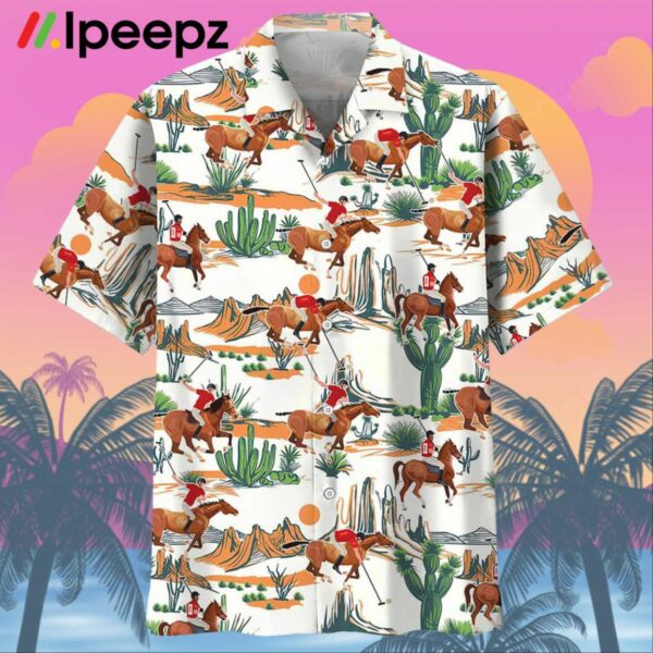 Desert Horse Polo Sport Hawaiian Shirt