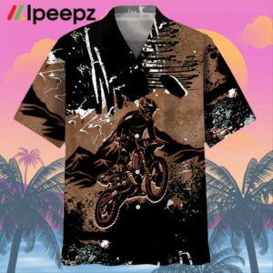 Dirt Bike Dark Mountain Hawaiian Shirt